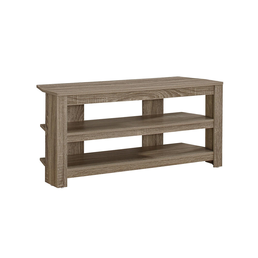 42" Brown Open Shelving TV Stand - Homeroots - Flyclothing LLC