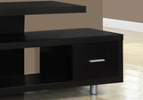 60" Dark Brown Cabinet Enclosed Storage TV Stand - Homeroots - Flyclothing LLC