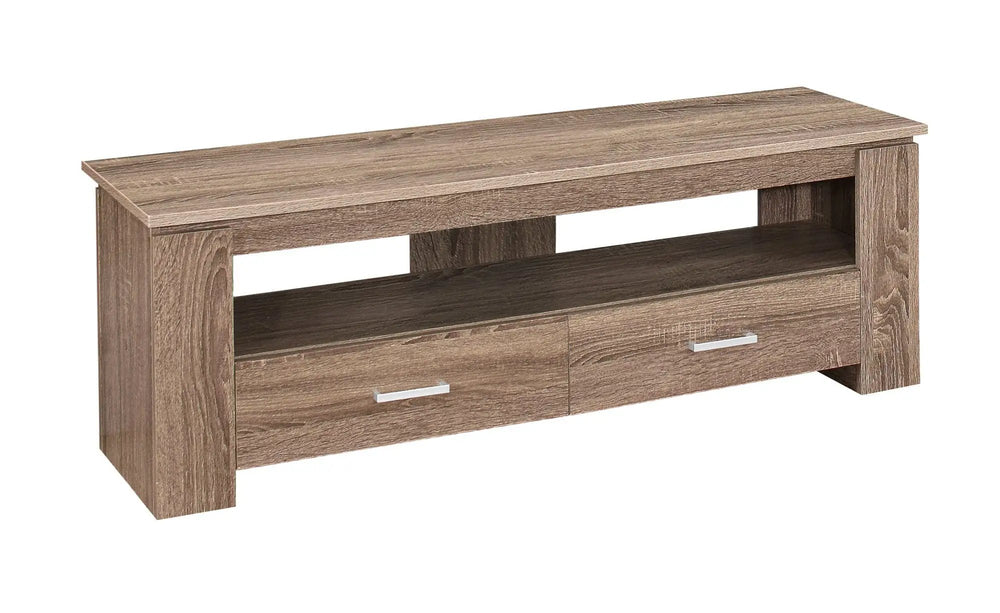 47" Deep Taupe Open Shelving TV Stand - Homeroots - Flyclothing LLC