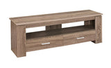 47" Deep Taupe Open Shelving TV Stand - Homeroots - Flyclothing LLC