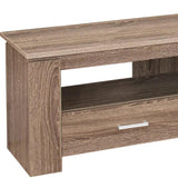 47" Deep Taupe Open Shelving TV Stand - Homeroots - Flyclothing LLC