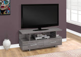 48" Gray Open Shelving Entertainment Center - Homeroots - Flyclothing LLC