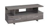 48" Gray Open Shelving Entertainment Center - Homeroots - Flyclothing LLC