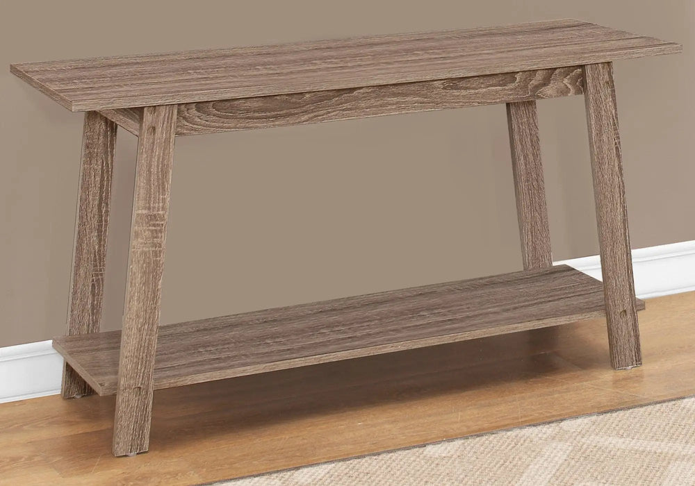 15.75" X 42" X 22.5" Dark Taupe Particle Board Laminate TV Stand - Homeroots - Flyclothing LLC
