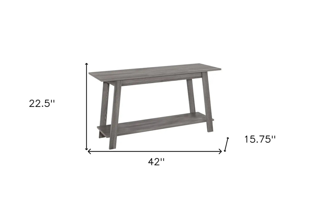 42" Gray Open Shelving TV Stand - Homeroots - Flyclothing LLC