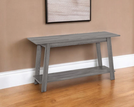 42" Gray Open Shelving TV Stand - Homeroots