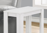 22" White Wood End Table With Shelf - Homeroots - Flyclothing LLC