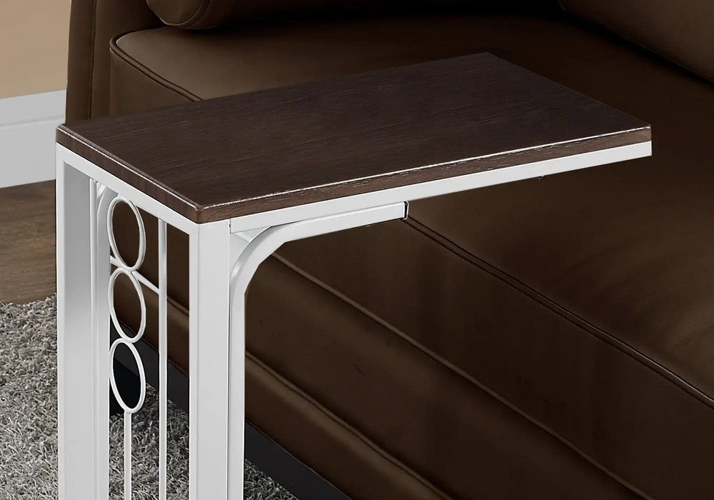 16" X 9" X 24.5" Cherrywhite Mdf Top And Metal Base Accent Table - Homeroots - Flyclothing LLC