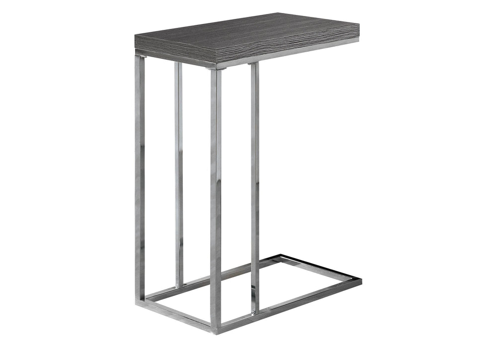 18.25" X 10.25" X 25.25" Grey Particle Board Metal Accent Table - Homeroots - Flyclothing LLC