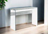 44" Gray And Clear Solid Console Table - Homeroots - Flyclothing LLC