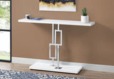 47" White Floor Shelf Console Table With Storage - Homeroots - Flyclothing LLC
