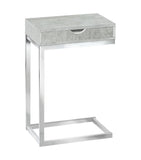 10.25" X 15.75" X 24.5" Grey Finish And Laminated Metal Accent Table - Homeroots - Flyclothing LLC