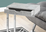 10.25" X 15.75" X 24.5" Grey Finish And Laminated Metal Accent Table - Homeroots - Flyclothing LLC