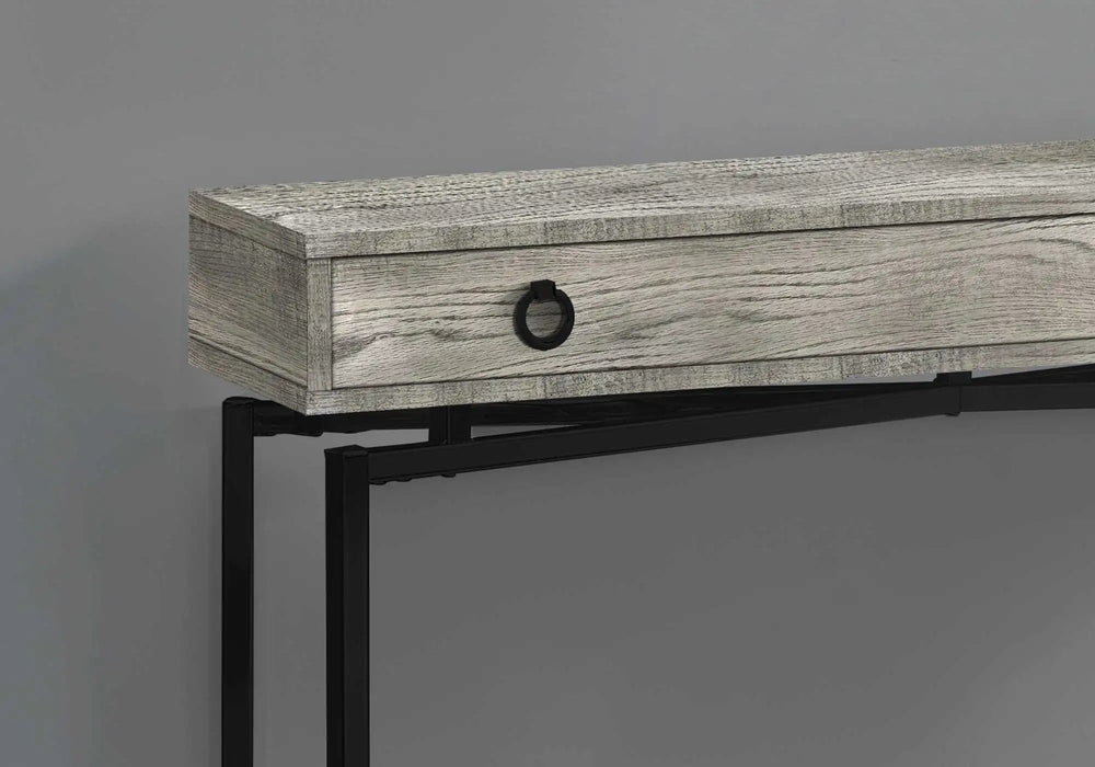 43" Gray And Black Cross Leg Console Table - Homeroots - Flyclothing LLC