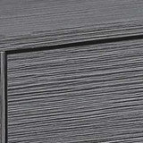 24" Silver And Gray Wood And Metal End Table With Drawer And Shelf - Homeroots