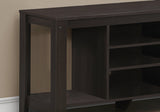 48" Dark Brown Open shelving TV Stand - Homeroots - Flyclothing LLC