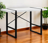 24" White and Black Computer Desk - Homeroots - Flyclothing LLC