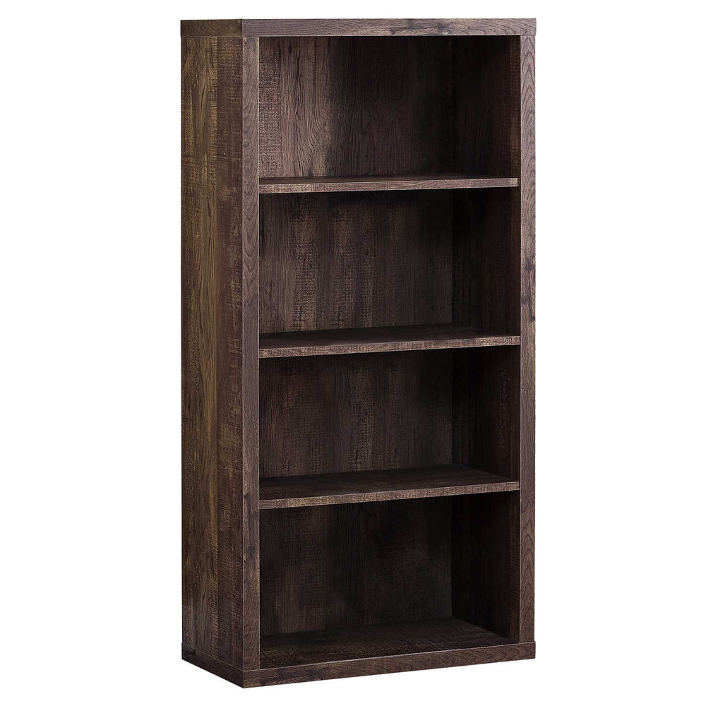 48" Brown Wood Bookcase - Homeroots - Flyclothing LLC