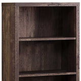 48" Brown Wood Bookcase - Homeroots - Flyclothing LLC