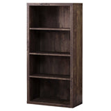 48" Brown Wood Bookcase - Homeroots - Flyclothing LLC