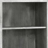 48" Gray Wood Bookcase - Homeroots - Flyclothing LLC