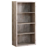 48" Taupe Wood Bookcase - Homeroots - Flyclothing LLC