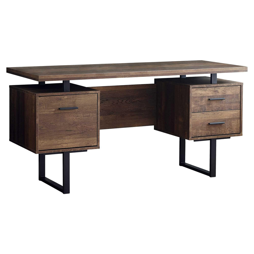 24" Brown and Black With Three Drawers - Homeroots - Flyclothing LLC