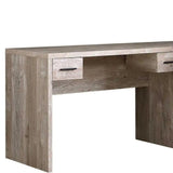 63" Taupe L Shape Computer Desk With Eight Drawers - Homeroots - Flyclothing LLC