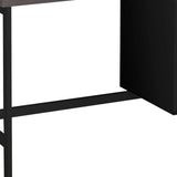 24" Gray and Black Computer Desk With Two Drawers - Homeroots - Flyclothing LLC