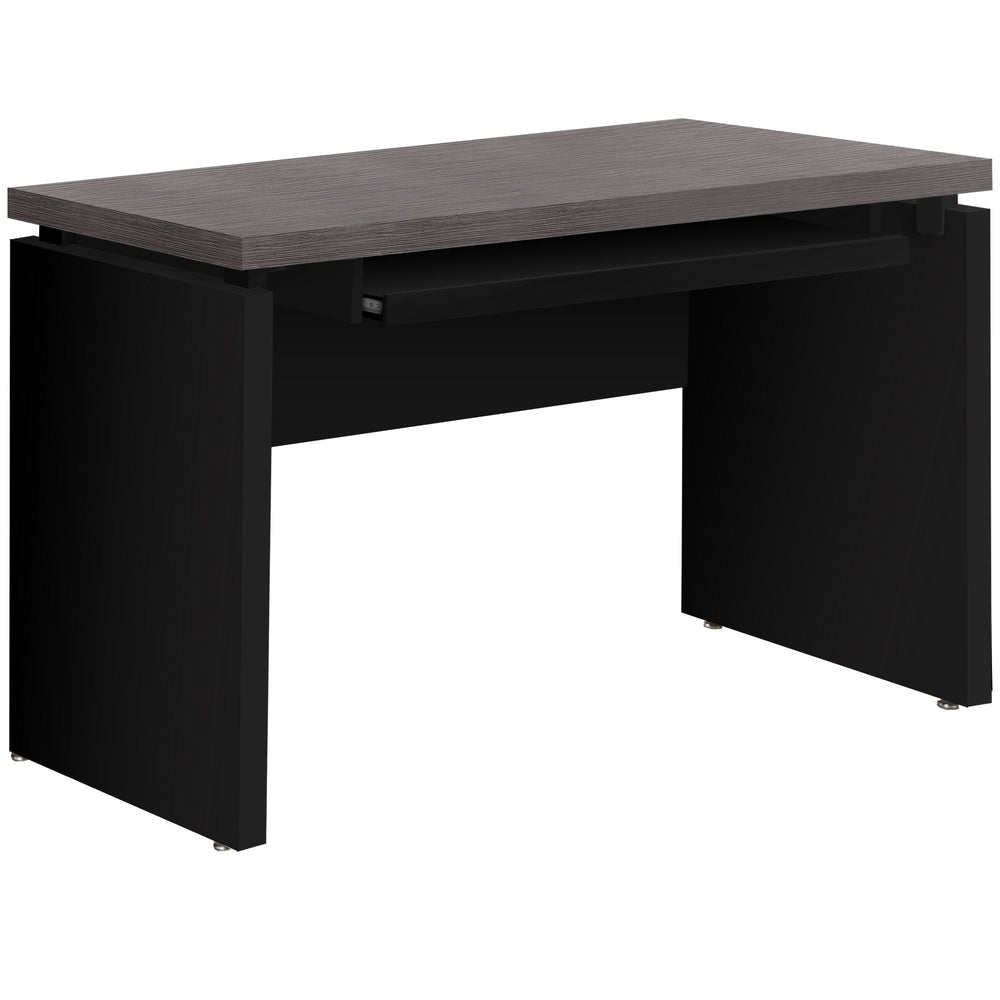 24" Gray and Black Computer Desk - Homeroots - Flyclothing LLC