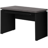 24" Gray and Black Computer Desk - Homeroots - Flyclothing LLC