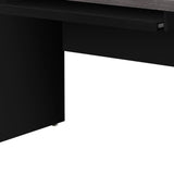 24" Gray and Black Computer Desk - Homeroots - Flyclothing LLC