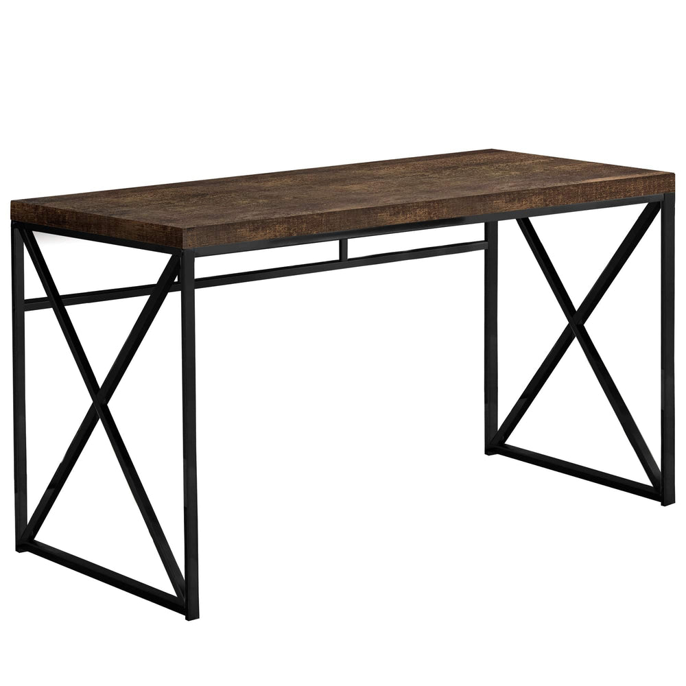 24" Brown and Black Computer Desk - Homeroots - Flyclothing LLC