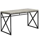 24" Gray and Black Computer Desk - Homeroots - Flyclothing LLC