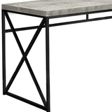 24" Gray and Black Computer Desk - Homeroots - Flyclothing LLC