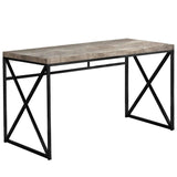 24" Taupe and Black Computer Desk - Homeroots - Flyclothing LLC