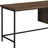 24" Brown and Black Computer Desk With Three Drawers - Homeroots - Flyclothing LLC