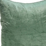 18" X 7" X 18" Transitional Green Solid Pillow Cover With Poly Insert - Homeroots - Flyclothing LLC