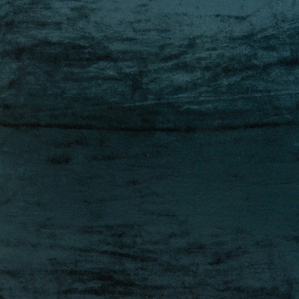 18" X 7" X 18" Transitional Dark Blue Solid Pillow Cover With Poly Insert - Homeroots - Flyclothing LLC