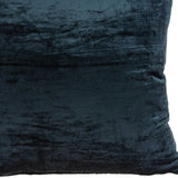 18" X 7" X 18" Transitional Dark Blue Solid Pillow Cover With Poly Insert - Homeroots - Flyclothing LLC