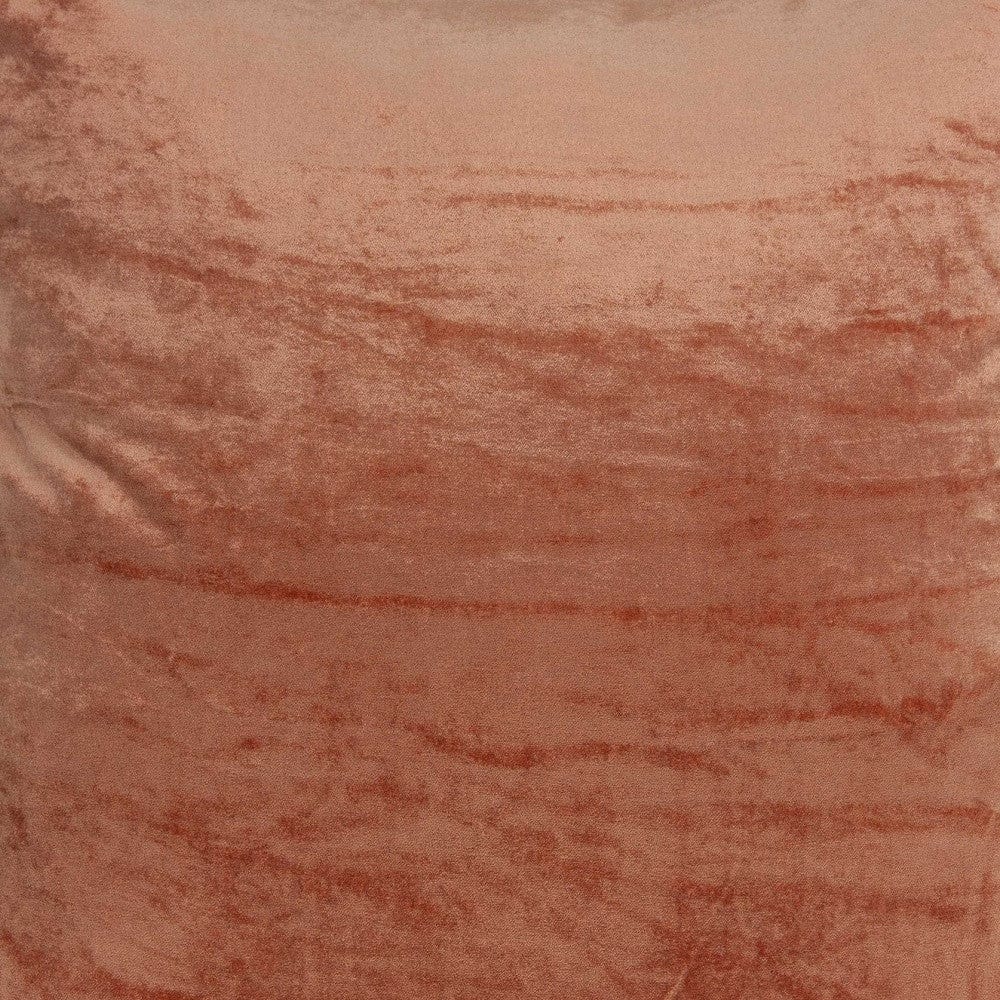 18" X 7" X 18" Transitional Orange Solid Pillow Cover With Poly Insert - Homeroots - Flyclothing LLC