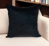 20" Black Cotton Blend Throw Pillow - Homeroots - Flyclothing LLC