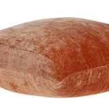 20" X 7" X 20" Transitional Orange Solid Pillow Cover With Poly Insert - Homeroots - Flyclothing LLC