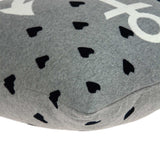 Casual Square Grey Nautical Anchor Accent Pillow - Homeroots - Flyclothing LLC