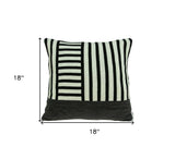 18" X 5" X 18" Transitional Multi Colored Pillow Cover With Poly Insert - Homeroots - Flyclothing LLC