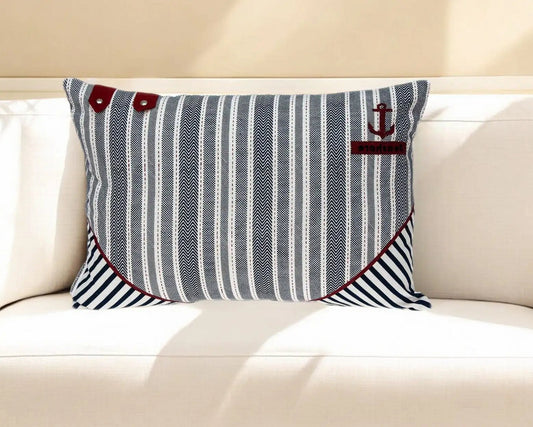 14" X 20" Gray Cotton Throw Pillow - Homeroots