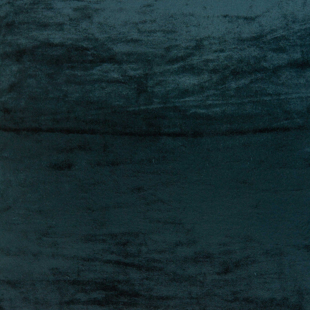 22" X 7" X 22" Transitional Dark Blue Solid Pillow Cover With Poly Insert - Homeroots - Flyclothing LLC