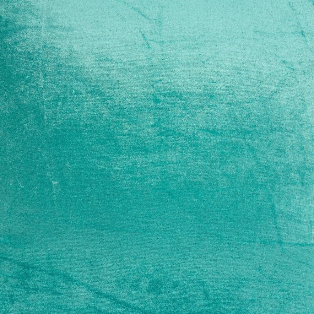 22" X 7" X 22" Transitional Aqua Solid Pillow Cover With Poly Insert - Homeroots - Flyclothing LLC