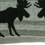 24" X 5" X 16" Lodge Gray Pillow Cover With Poly Insert - Homeroots - Flyclothing LLC