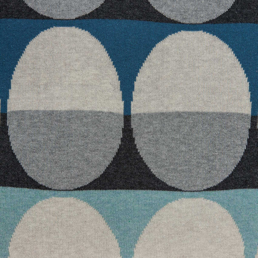 20" X 7" X 20" Transitional Gray And Blue Pillow Cover With Poly Insert - Homeroots - Flyclothing LLC